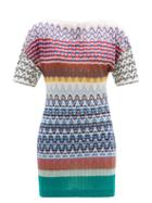 Matchesfashion.com Missoni - Zigzag-jacquard Mini Dress - Womens - Multi