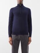 Paul Smith - Half-zip Merino Sweater - Mens - Navy