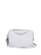Matchesfashion.com Anya Hindmarch - Double Stacked Leather Cross Body Bag - Womens - Silver Gold
