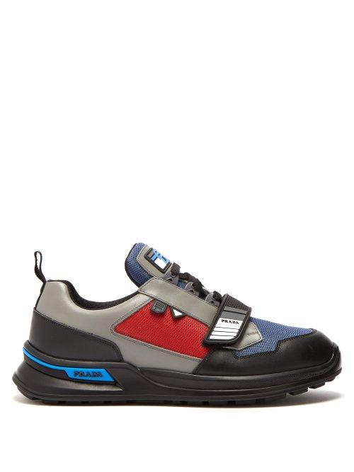 Matchesfashion.com Prada - Low Top Leather Trainers - Mens - Multi