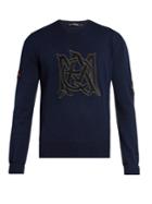 Alexander Mcqueen Amq-appliqu Cotton-knit Sweater