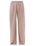 Ludovic De Saint Sernin - Elasticated-waist Crinkled Cotton Trousers - Mens - Pink