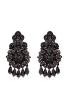 Etro Floral Crystal And Bead-embellished Earrings