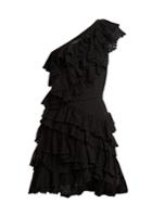 Isabel Marant Zeller One-shoulder Broderie-anglaise Cotton Dress