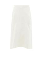 Matchesfashion.com Vivienne Westwood - Curved-hem Charmeuse Skirt - Womens - White