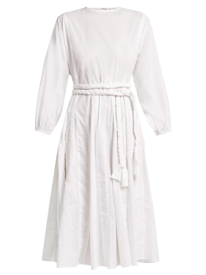 Rhode Resort Devi Braided Belt Cotton Dress