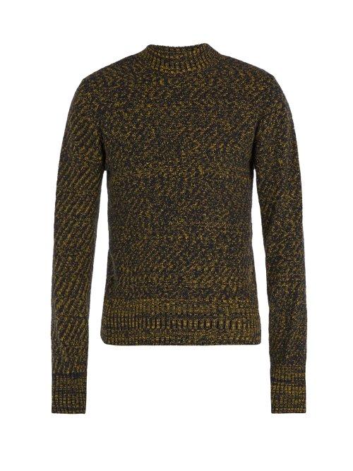 Matchesfashion.com Oliver Spencer - Westland Crew Neck Wool Sweater - Mens - Navy Multi