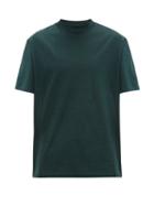 Matchesfashion.com Lanvin - High Neck Cotton T Shirt - Mens - Green