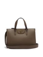 Matchesfashion.com Bottega Veneta - Intrecciato Panel Leather Bag - Womens - Grey