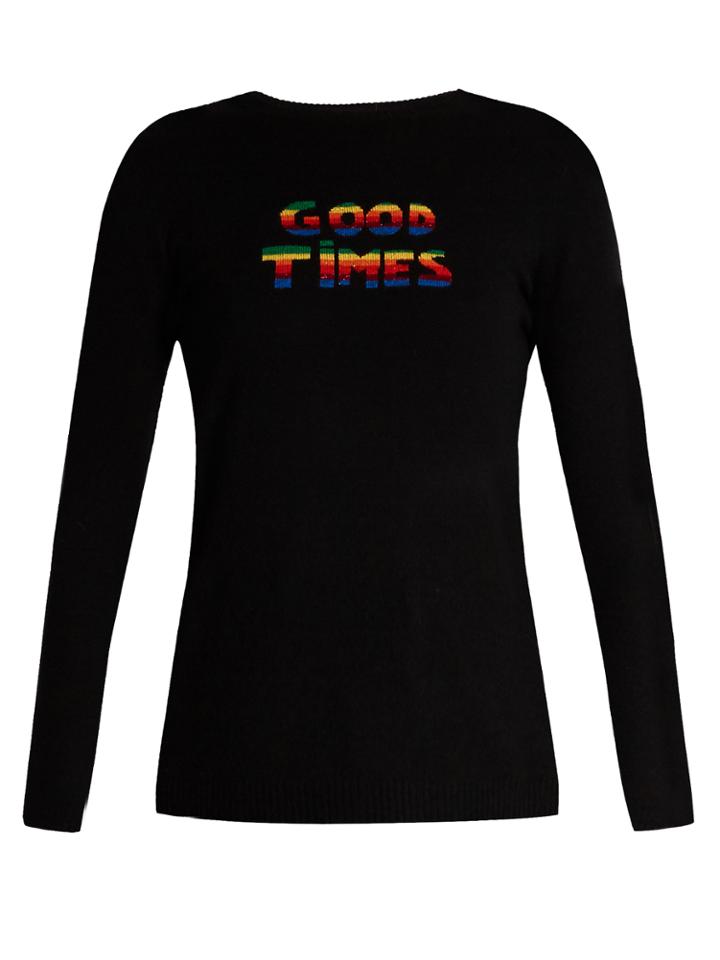 Bella Freud Good Times Wool And Cashmere-blend Sweater
