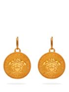 Matchesfashion.com Versace - Medusa Coin Brass Earrings - Womens - Gold