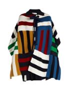 Sonia Rykiel Striped Ribbed-knit Cape