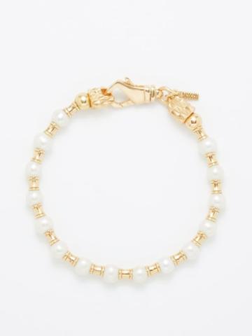 Emanuele Bicocchi - Beaded Pearl & 24kt Gold-plated Bracelet - Mens - Gold