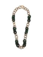 Matchesfashion.com Rosantica By Michela Panero - Carramato Bead Embellished Necklace - Womens - Green