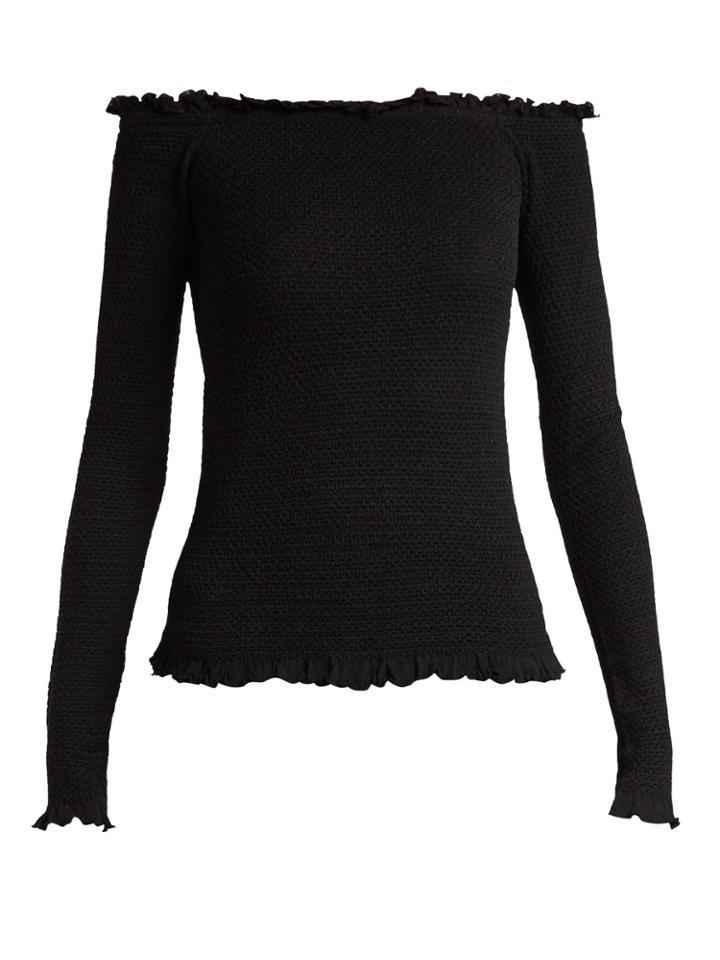 Altuzarra Tradewinds Off-the-shoulder Top