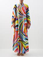 Pucci - Iride-print Cotton Maxi Dress - Womens - Multi