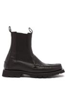 Hereu - Alda Sport Leather Chelsea Boots - Mens - Black