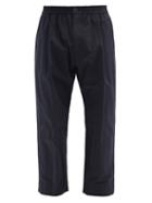 Matchesfashion.com Studio Nicholson - Gentile Cotton-blend Twill Wide-leg Trousers - Mens - Navy
