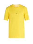 Matchesfashion.com Helmut Lang - Taxi Print Cotton Jersey T Shirt - Mens - Yellow