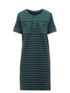 Matchesfashion.com A.p.c. - Gaelle Striped Cotton Mini Dress - Womens - Green Multi