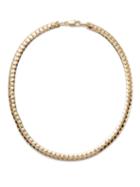 Laura Lombardi - Piatta Herringbone-chain 14kt Gold-plated Necklace - Womens - Gold