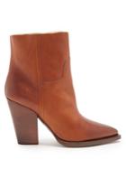 Saint Laurent Theo Raw-edge Cowboy Ankle Boot