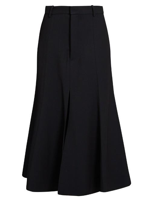 Raey Fit-and-flare Twill Midi Skirt