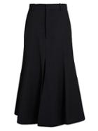 Raey Fit-and-flare Twill Midi Skirt