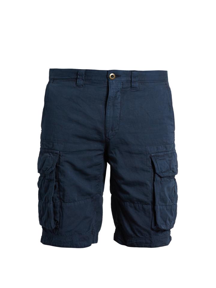 Incotex Slim-leg Cotton-blend Cargo Shorts