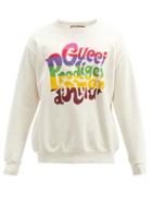 Matchesfashion.com Gucci - Prodige-print Cotton-jersey Sweatshirt - Mens - White