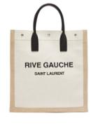 Matchesfashion.com Saint Laurent - Noe Logo-print Canvas Tote Bag - Womens - White Multi