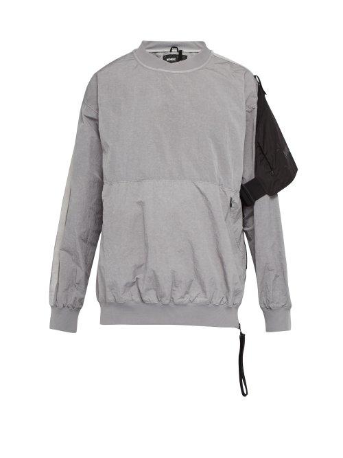 Matchesfashion.com Nemen - Utility Shell Sweatshirt - Mens - Light Grey