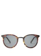 Matchesfashion.com Le Specs - No Lurking Round Sunglasses - Womens - Tortoiseshell