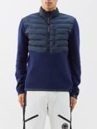 Capranea - Tumas Hybrid Merino And Down Mid-layer Top - Mens - Navy