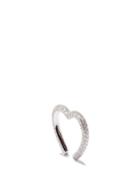Ladies Fine Jewellery Yvonne Lon - Heart Diamond & 9kt White-gold Ear Cuff - Womens - White Gold