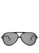 Matchesfashion.com Celine Eyewear - Acetate Aviator Sunglasses - Womens - Black