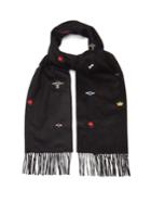 Gucci Embroidered Print Scarf