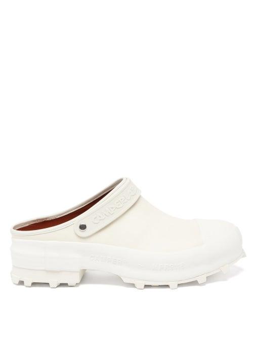 Camperlab - Traktori Leather Slides - Mens - Cream