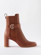 Christian Louboutin - Chelsea Booty 70 Leather Ankle Boots - Womens - Tan