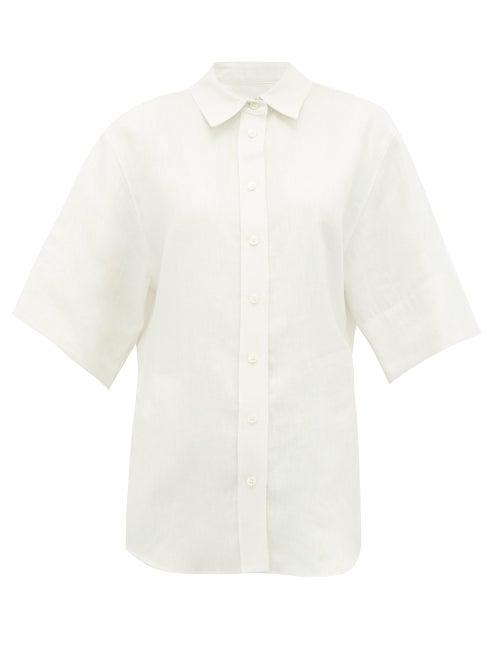Matchesfashion.com Joseph - Starr Buttoned Linen-blend Shirt - Womens - Ivory