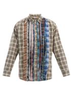 Matchesfashion.com Needles - Deconstructed Vintage Cotton-flannel Shirt - Mens - Multi