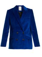 Maison Rabih Kayrouz Double-breasted Cotton-corduroy Jacket