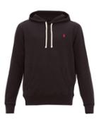 Matchesfashion.com Polo Ralph Lauren - Logo Embroidered Hooded Sweatshirt - Mens - Black