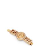 Matchesfashion.com Versace - Medusa Crystal Embellished Hair Slide - Womens - Gold