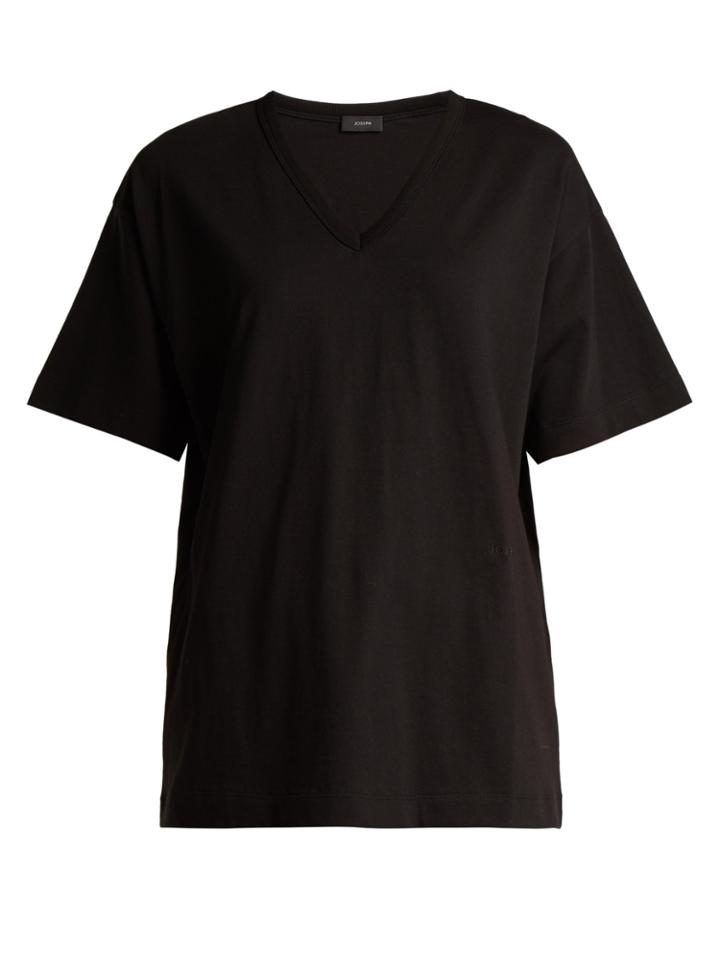 Joseph V-neck Cotton Jersey T-shirt