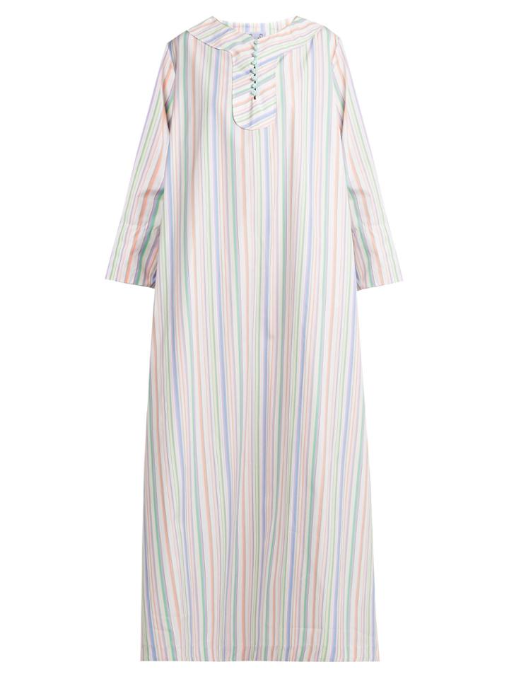 Thierry Colson Samia Striped Cotton Kaftan