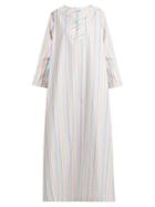 Thierry Colson Samia Striped Cotton Kaftan