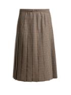 Maison Margiela Tweed Knee-length Pleated Skirt