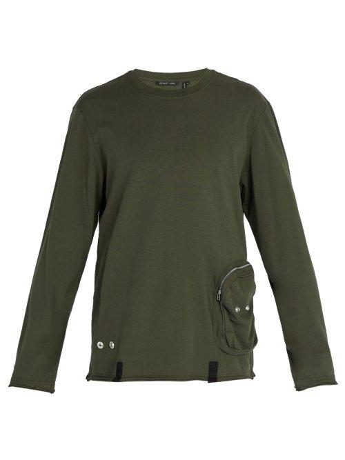 Matchesfashion.com Helmut Lang - Distressed Utility Crew Neck Top - Mens - Khaki