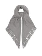 Matchesfashion.com Isabel Marant - Zila Cashmere And Wool-blend Frayed Scarf - Womens - Grey